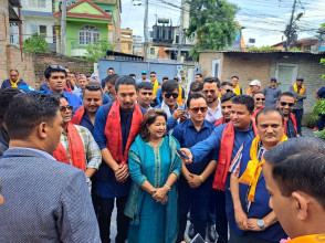 तरुण दलमा मनोनीत सदस्यलाई आरजुको बधाइ